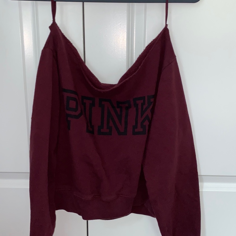 Maroon PINK sweatshirt